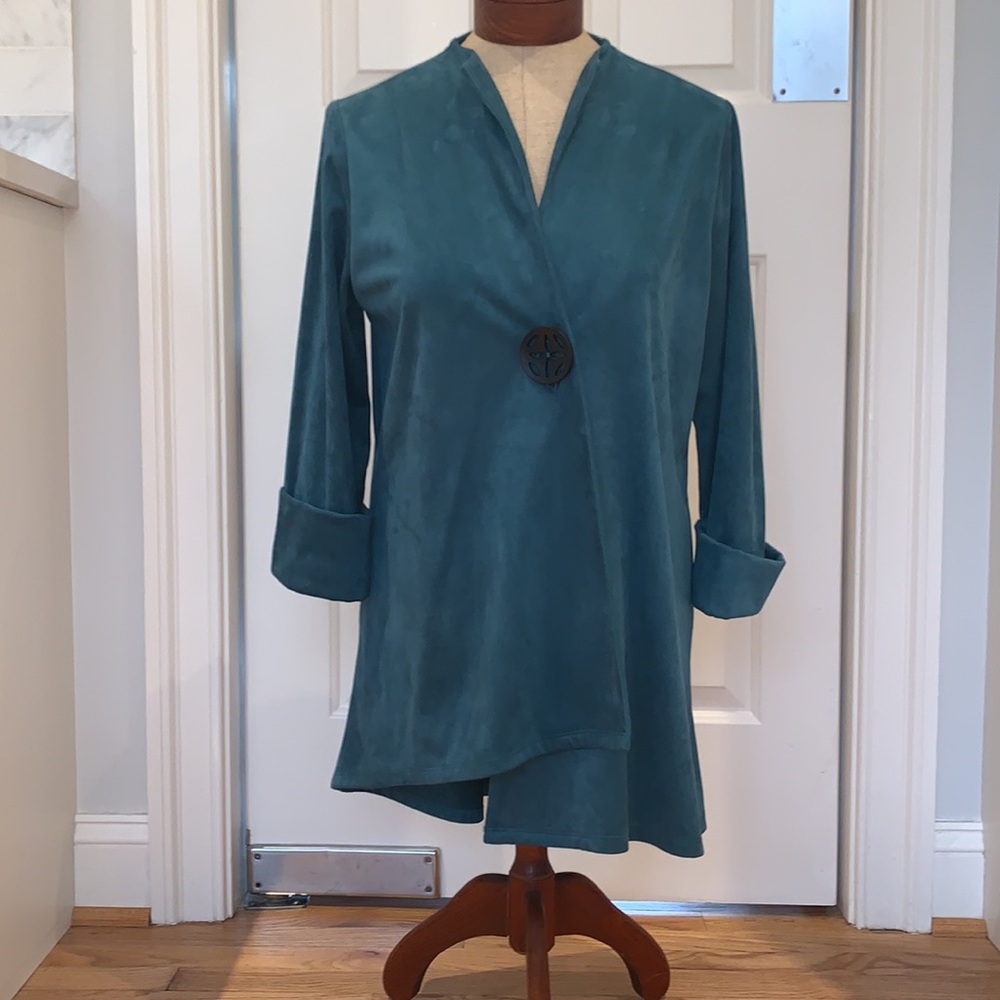 Joseph Ribkoff Faux Suede Jacket Womens Size 4 - Picture 3 of 14